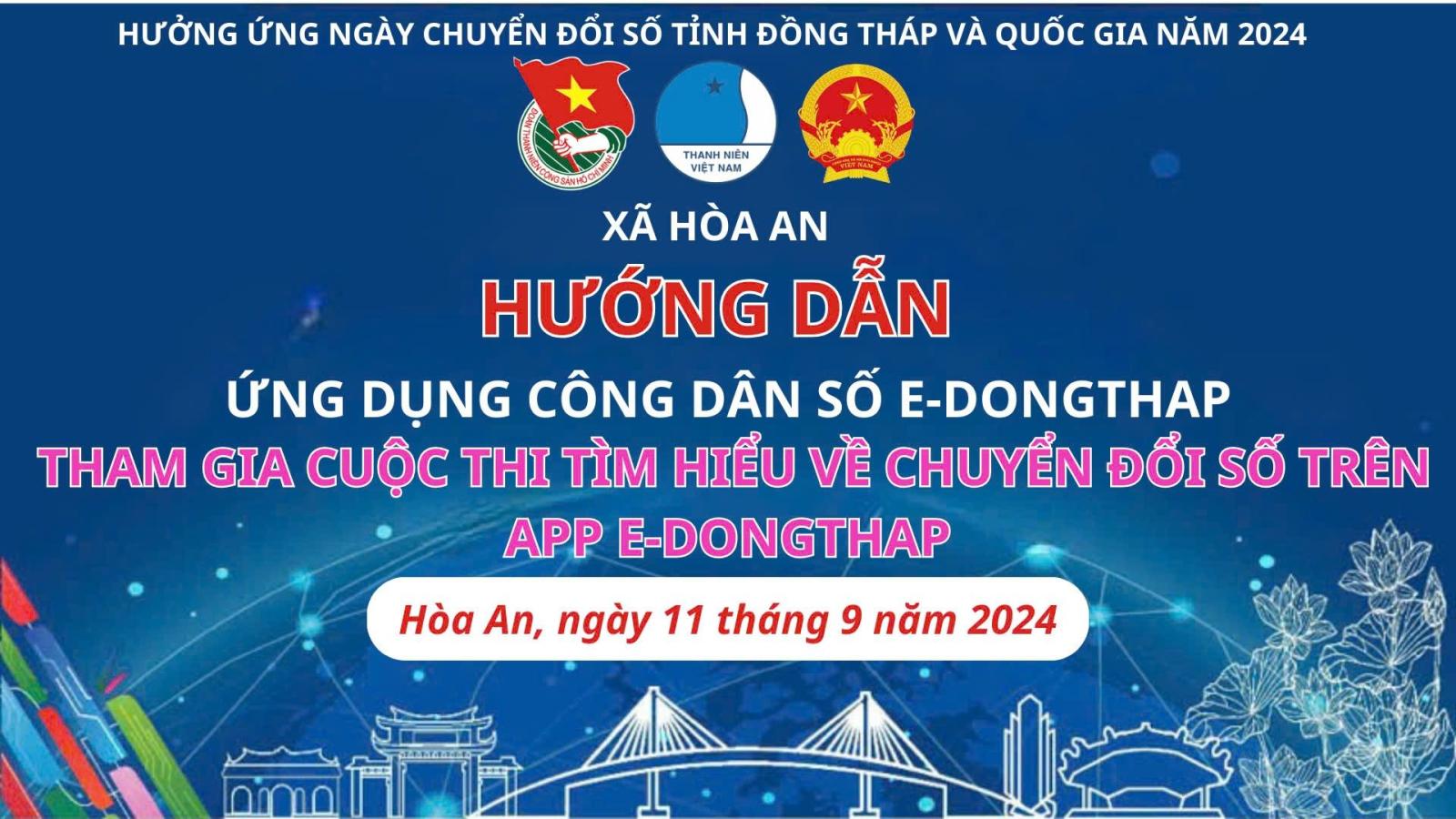 XÃ HOÀ AN HƯỞNG ỨNG NGÀY CHUYỂN ĐỔI SỐ TỈNH ĐỒNG THÁP VÀ CHUYỂN ĐỔI SỐ QUỐC GIA